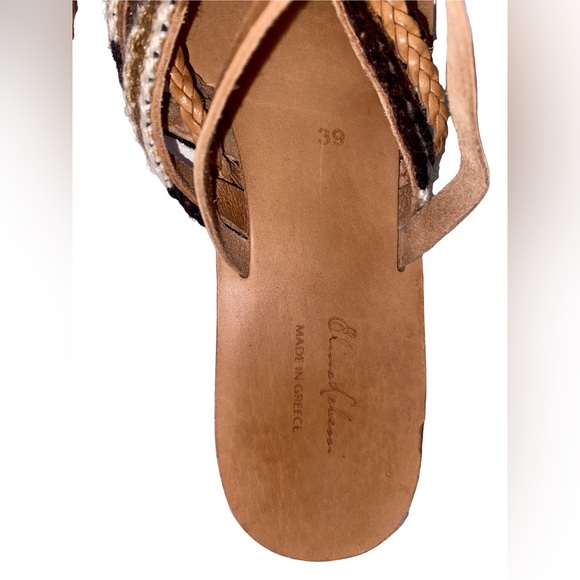 Elina Lebessi Leather Made in Greece Sandals Women’s size 3 Size 8 - Picture 7 of 16